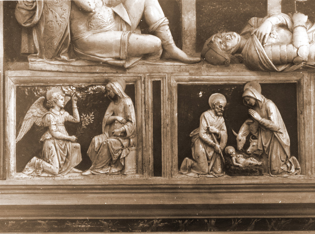 Detail of Collegiate complex (S. Bernardino), L'Aquila, L'Aquila, Abruzzo by Anonymous