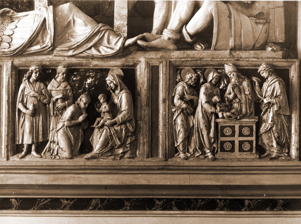 Detail of Collegiate complex (S. Bernardino), L'Aquila, L'Aquila, Abruzzo by Anonymous