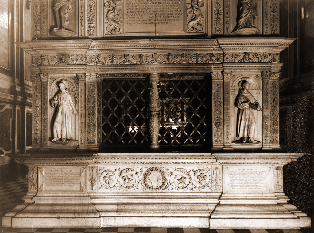 Detail of Collegiate complex (S. Bernardino), L'Aquila, L'Aquila, Abruzzo by Anonymous
