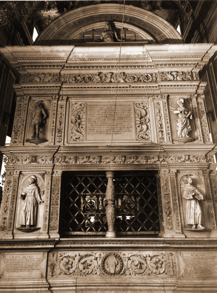 Detail of Collegiate complex (S. Bernardino), L'Aquila, L'Aquila, Abruzzo by Anonymous