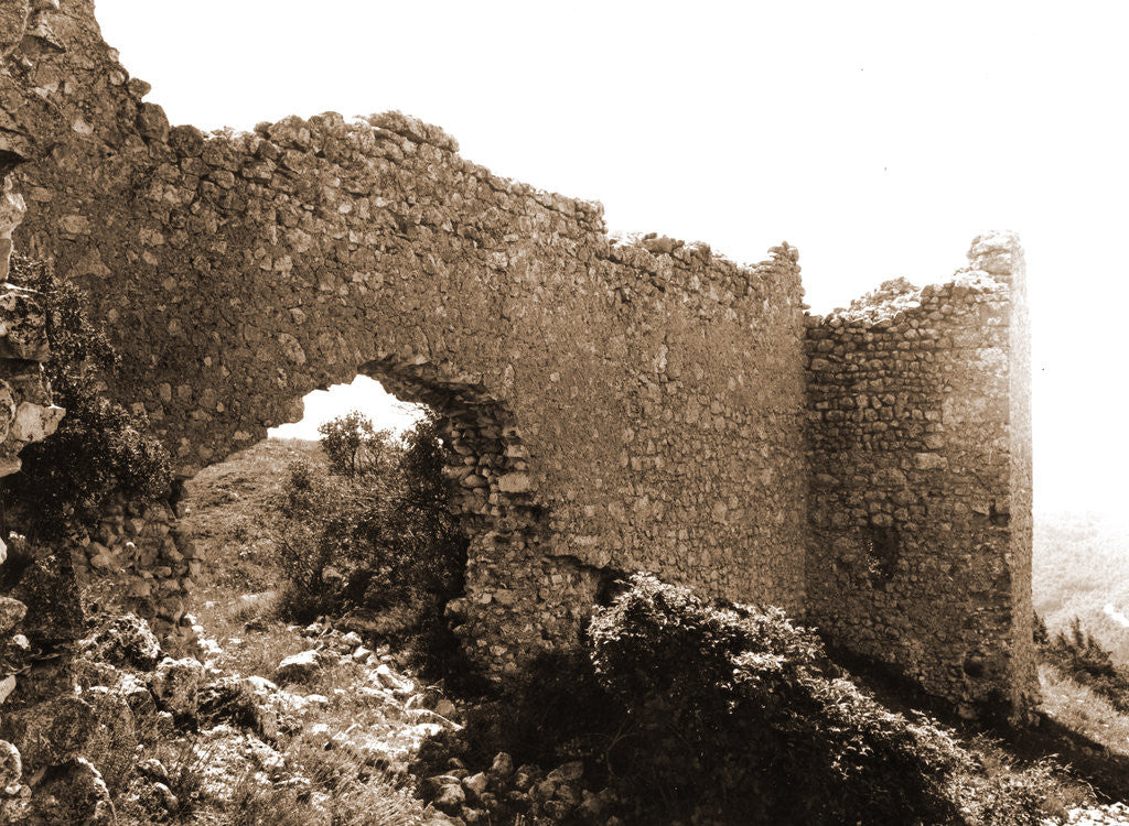 Detail of Castle, Bominaco, L'Aquila, Abruzzo by Anonymous