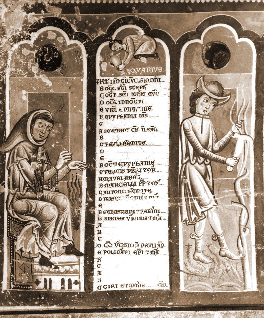 Detail of Oratory, S. Pellegrino, Bominaco, L'Aquila, Abruzzo by Anonymous