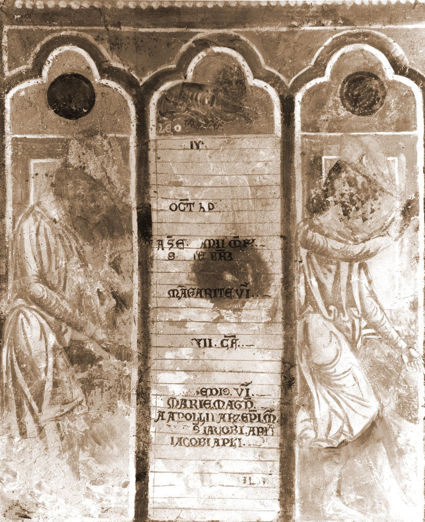 Detail of Oratory, S. Pellegrino, Bominaco, L'Aquila, Abruzzo by Anonymous