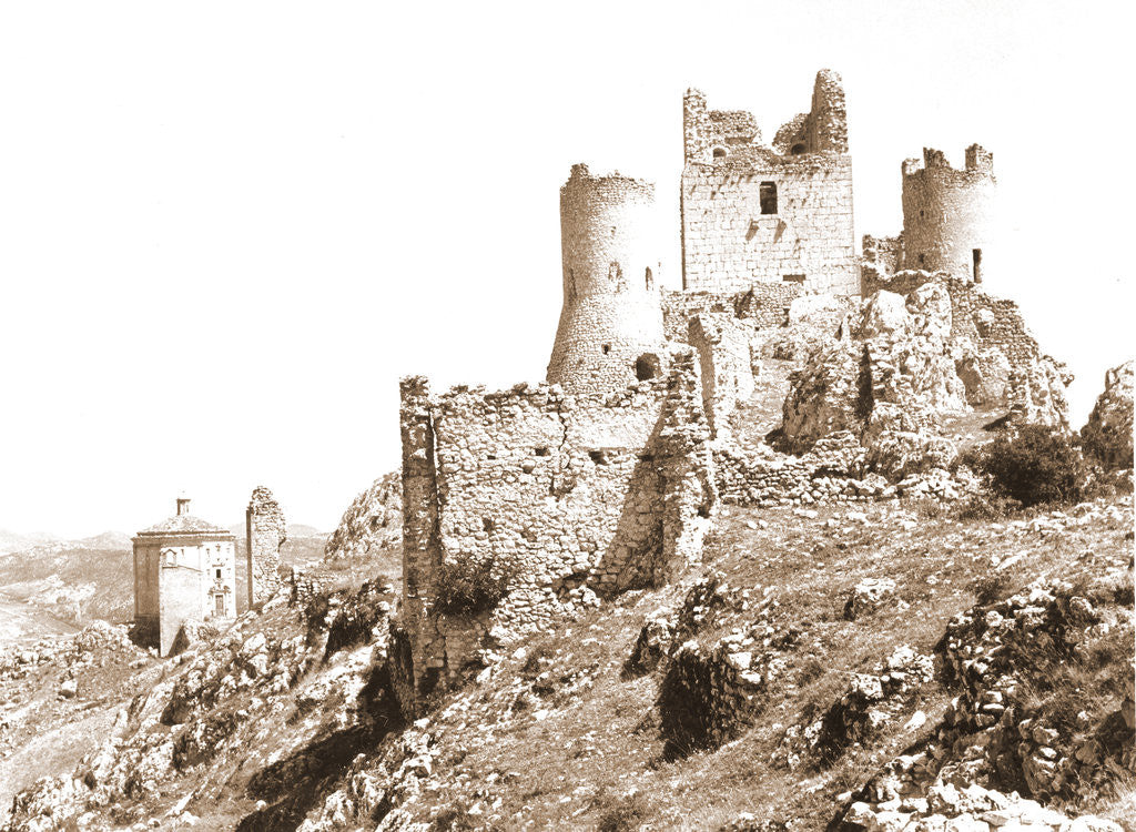 Detail of Castle, Castelvecchio Calvisio, L'Aquila, Abruzzo by Anonymous