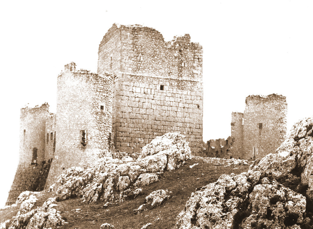 Detail of Castle, Castelvecchio Calvisio, L'Aquila, Abruzzo by Anonymous