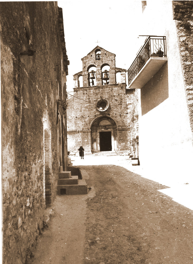 Detail of Parish church, Castelvecchio Calvisio, L'Aquila, Abruzzo by Anonymous