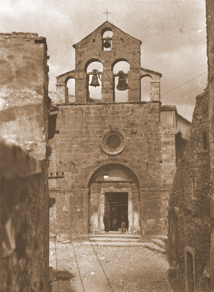 Detail of Parish church, Castelvecchio Calvisio, L'Aquila, Abruzzo by Anonymous