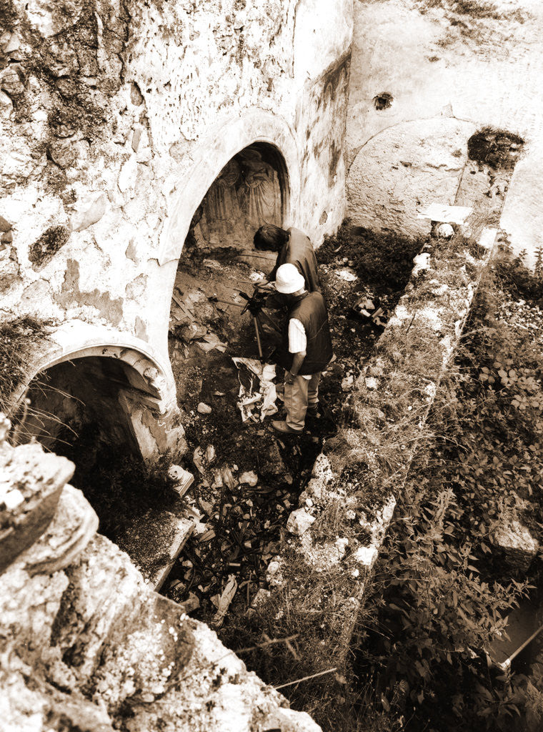 Detail of S. Egidio, Civitaretenga, Abruzzo by Anonymous