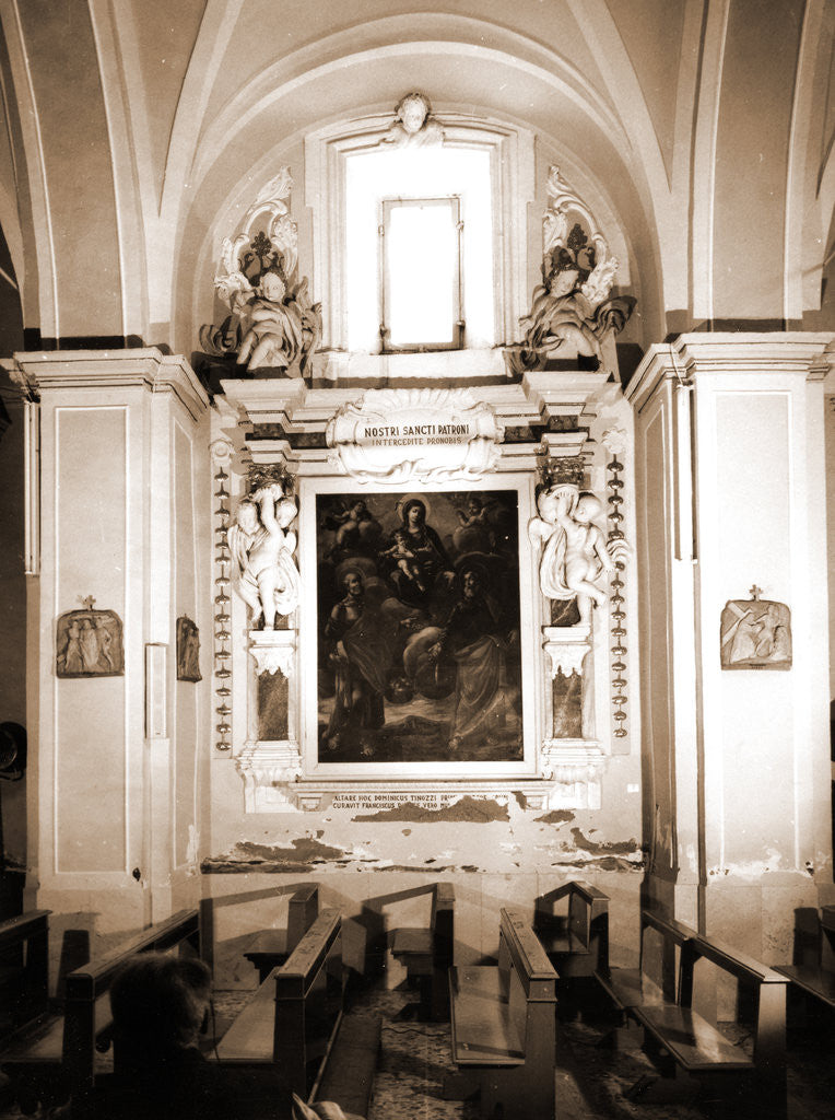 Detail of Parish church, S. Stefano, Cugnoli, Pescara, Abruzzo by Anonymous