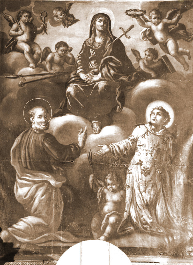 Detail of Parish church, S. Stefano, Cugnoli, Pescara, Abruzzo by Anonymous