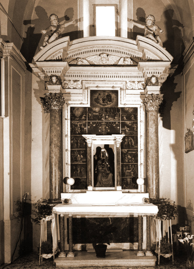 Detail of Parish church, S. Stefano, Cugnoli, Pescara, Abruzzo by Anonymous