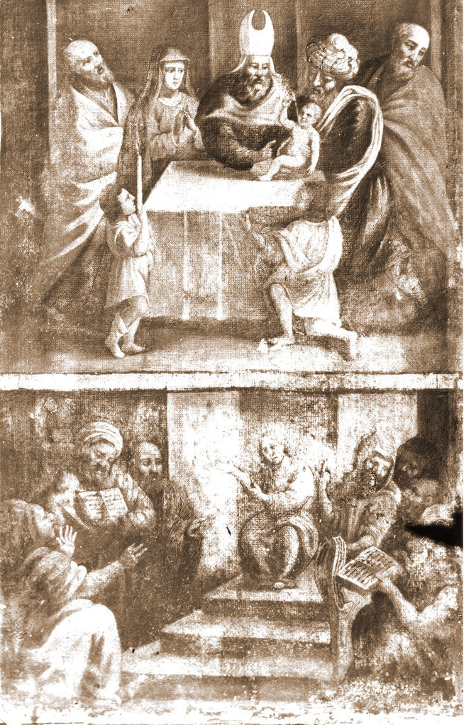 Detail of Parish church, S. Stefano, Cugnoli, Pescara, Abruzzo by Anonymous
