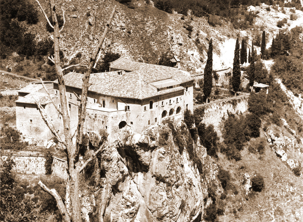 Detail of Convent of S. Angelo d'Ocre, Fossa, L'Aquila, Abruzzo by Anonymous