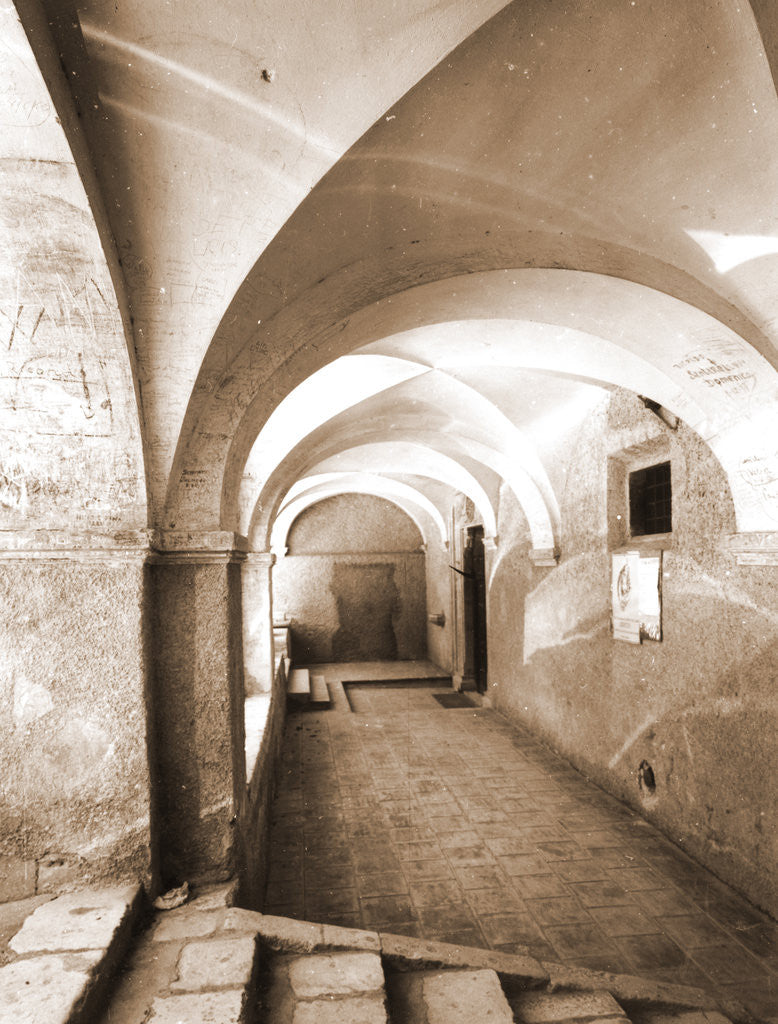 Detail of Convent of S. Angelo d'Ocre, Fossa, L'Aquila, Abruzzo by Anonymous
