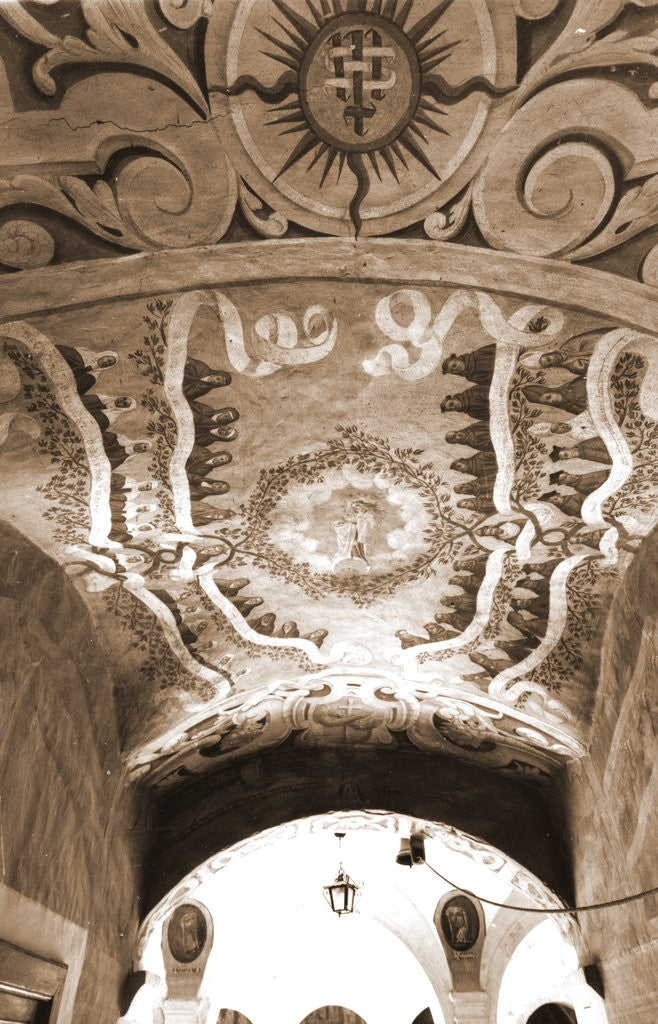 Detail of Convent of S. Angelo d'Ocre, Fossa, L'Aquila, Abruzzo by Anonymous