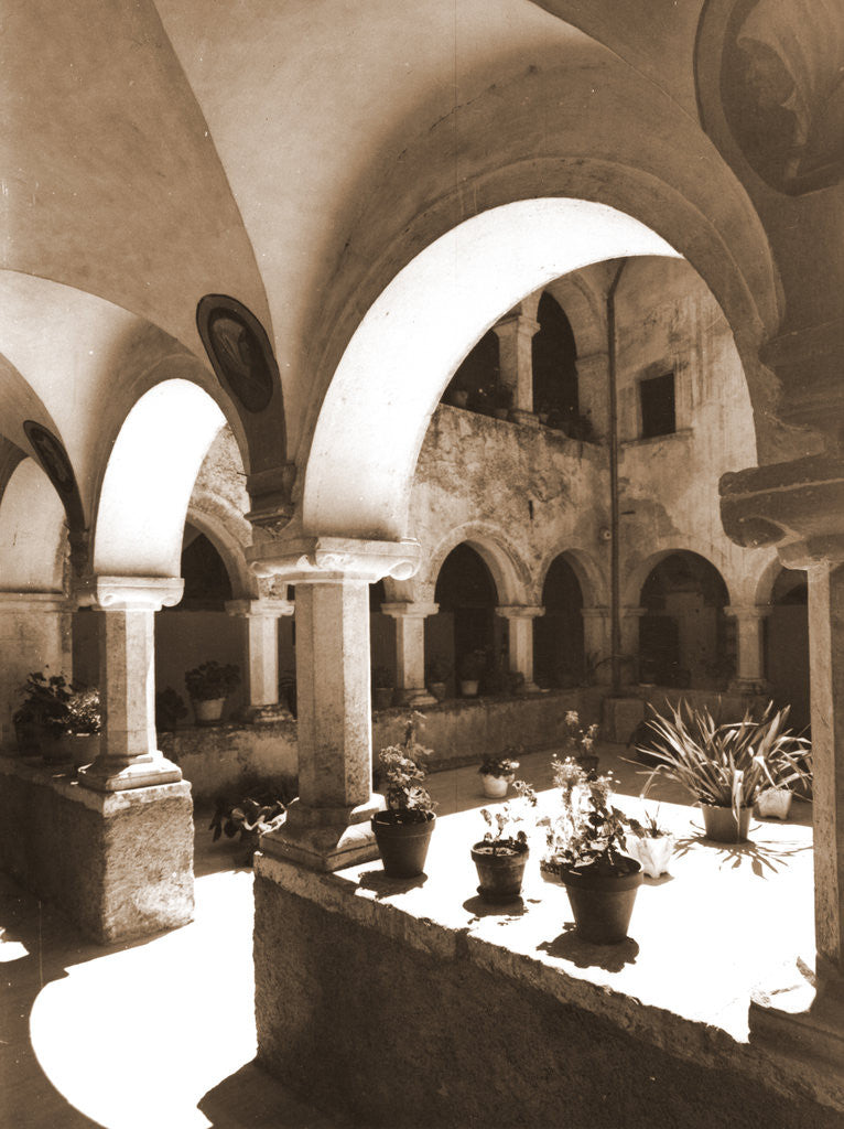 Detail of Convent of S. Angelo d'Ocre, Fossa, L'Aquila, Abruzzo by Anonymous