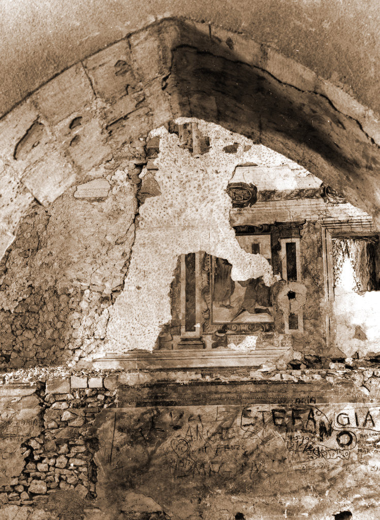 Detail of Monastery of S. Spirito d'Ocre, Fossa, L'Aquila, Abruzzo by Anonymous