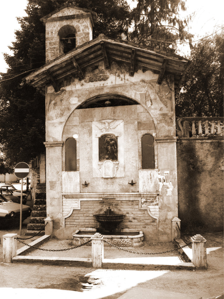 Detail of S. Sebastian, Isola del Gran Sasso d'Italia, Abruzzo by Anonymous