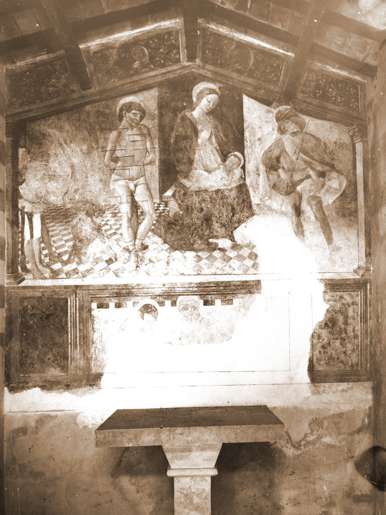 Detail of S. Sebastian, Isola del Gran Sasso d'Italia, Abruzzo by Anonymous