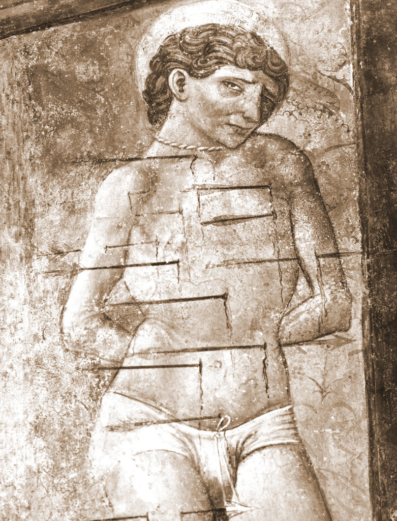 Detail of S. Sebastian, Isola del Gran Sasso d'Italia, Abruzzo by Anonymous