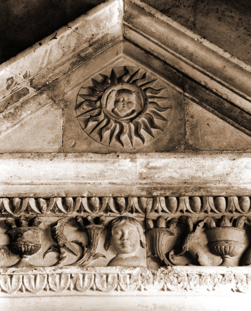 Detail of S. Sebastian, Isola del Gran Sasso d'Italia, Abruzzo by Anonymous