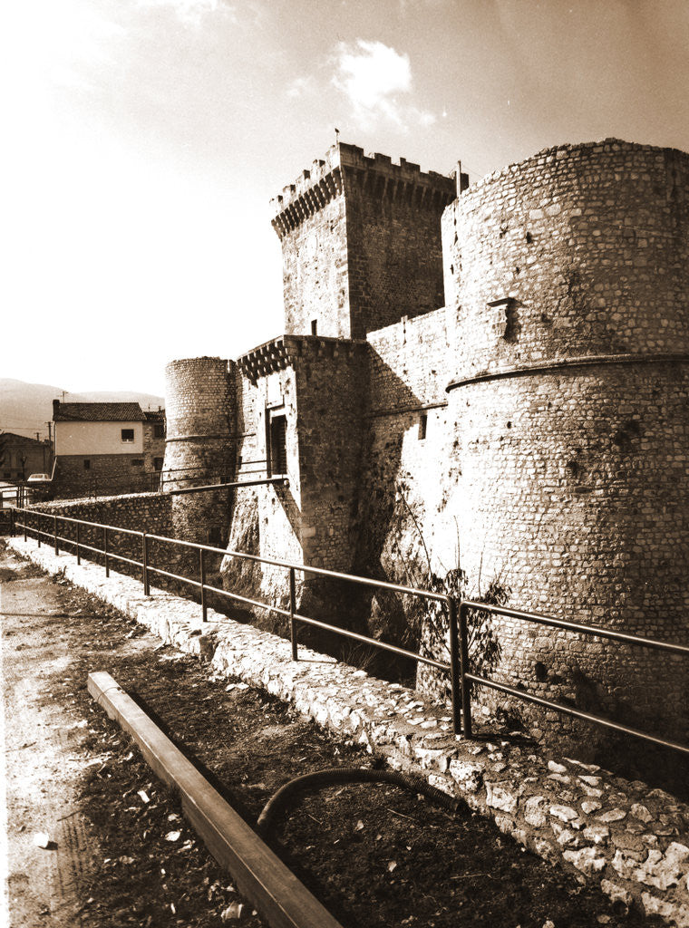 Detail of Castello Piccolomini, Ortucchio, L'Aquila, Abruzzo by Anonymous