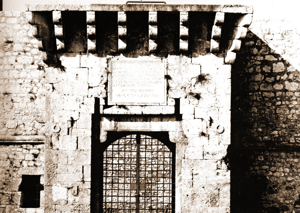 Detail of Castello Piccolomini, Ortucchio, L'Aquila, Abruzzo by Anonymous