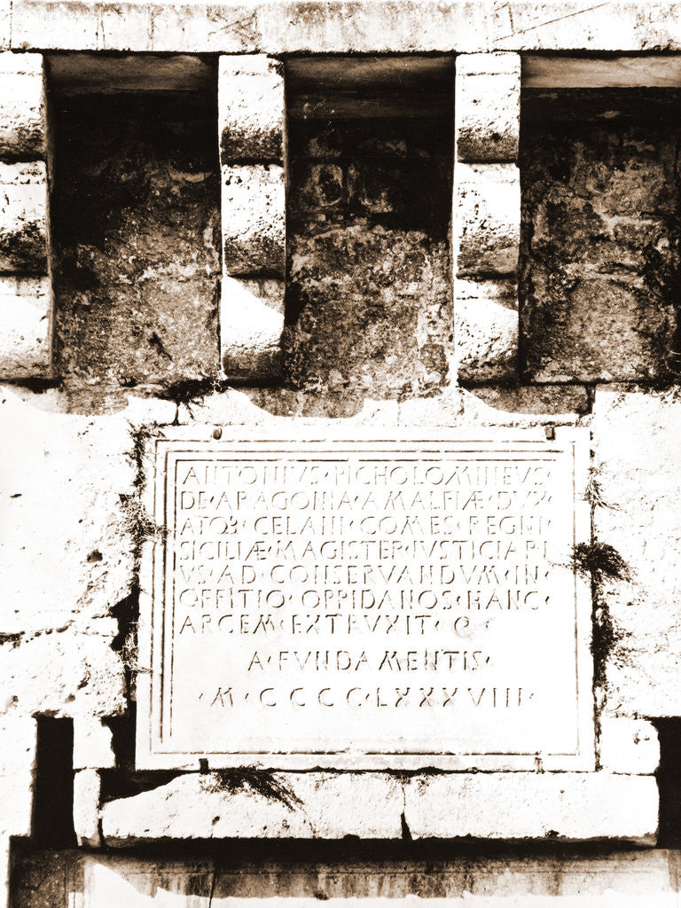 Detail of Castello Piccolomini, Ortucchio, L'Aquila, Abruzzo by Anonymous