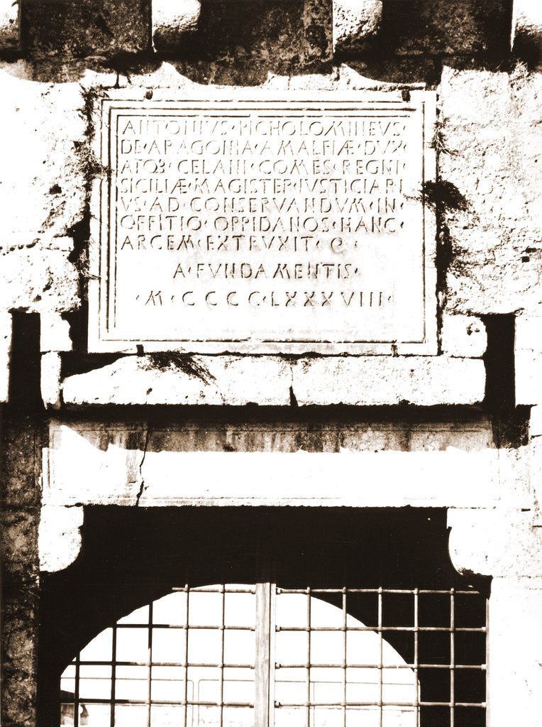 Detail of Castello Piccolomini, Ortucchio, L'Aquila, Abruzzo by Anonymous