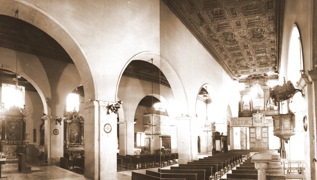 Detail of Basilica, Pescocostanzo, L'Aquila, Abruzzo by Anonymous