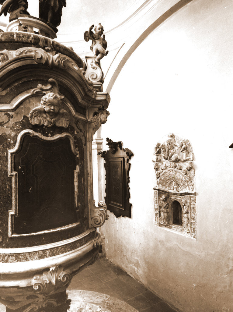 Detail of Basilica, Pescocostanzo, L'Aquila, Abruzzo by Anonymous