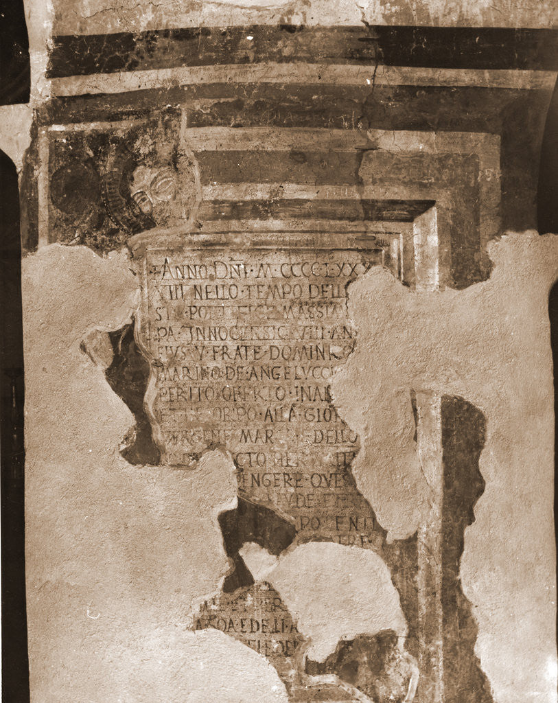 Detail of S. Maria del Pianto, Rocca di Botte, Aquila, Abruzzo by Anonymous