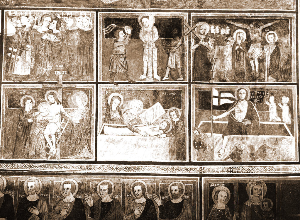 Detail of Abbey church, S. Lucia, Rocca di Cambio, Aquila, Abruzzo by Anonymous