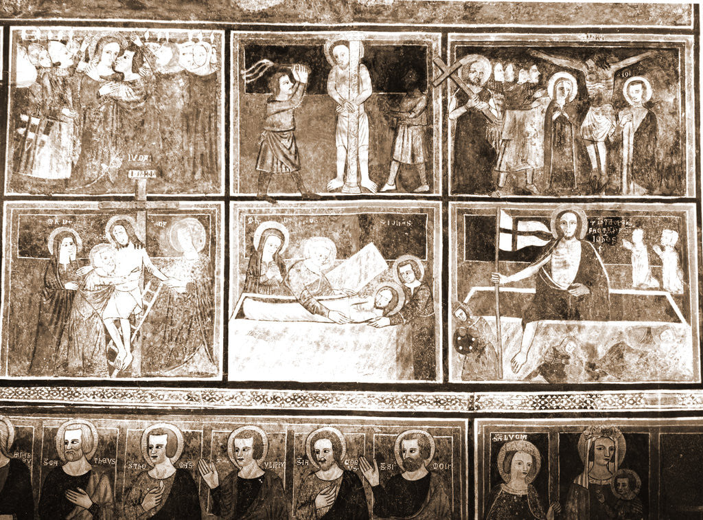 Detail of Abbey church, S. Lucia, Rocca di Cambio, Aquila, Abruzzo by Anonymous