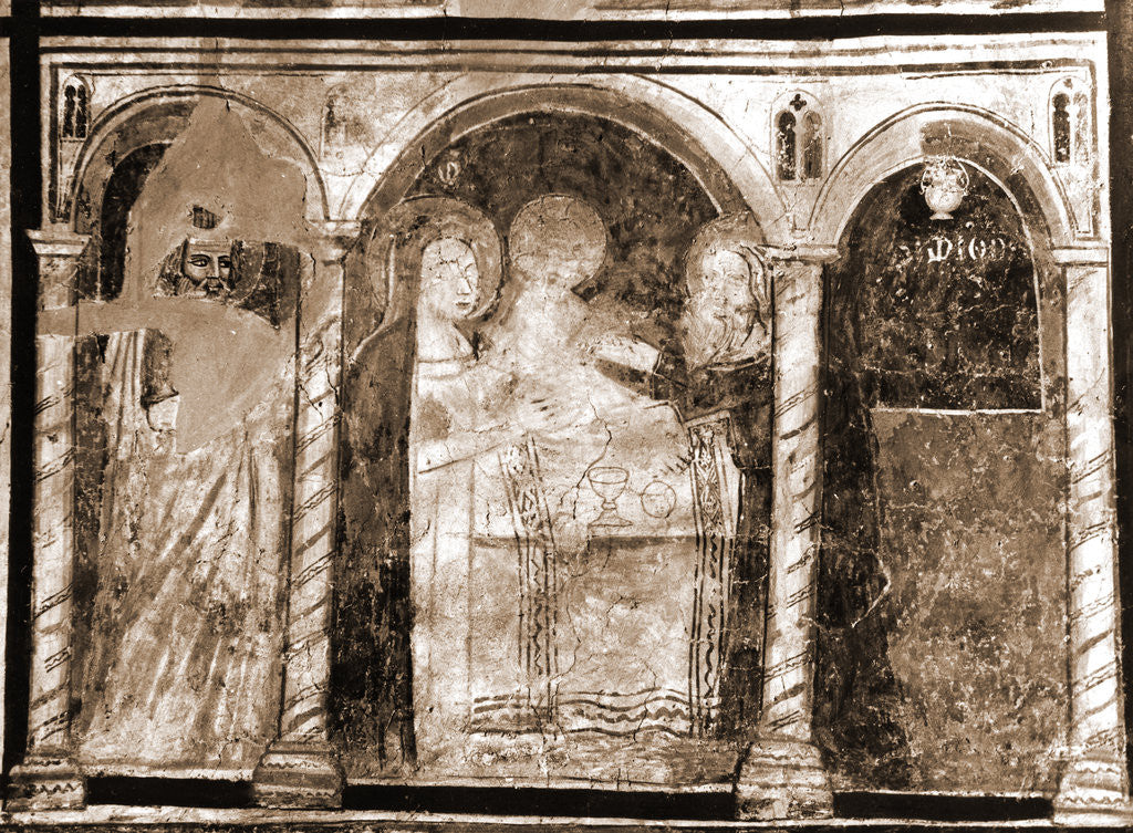 Detail of Abbey church, S. Lucia, Rocca di Cambio, Aquila, Abruzzo by Anonymous