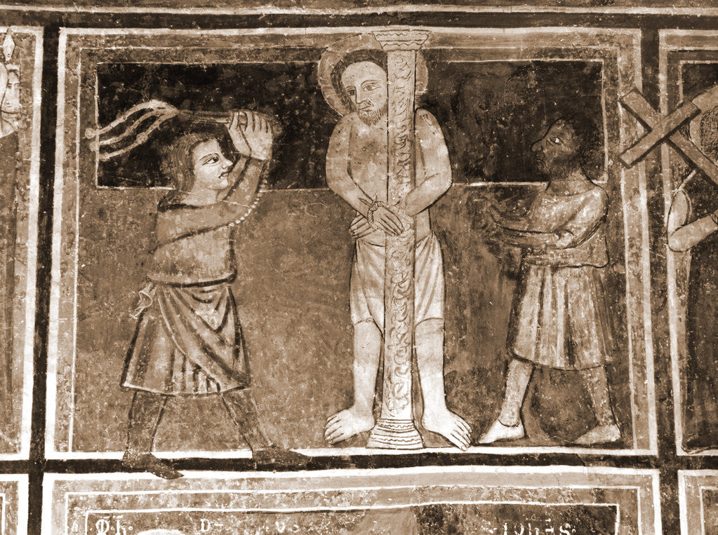 Detail of Abbey church, S. Lucia, Rocca di Cambio, Aquila, Abruzzo by Anonymous