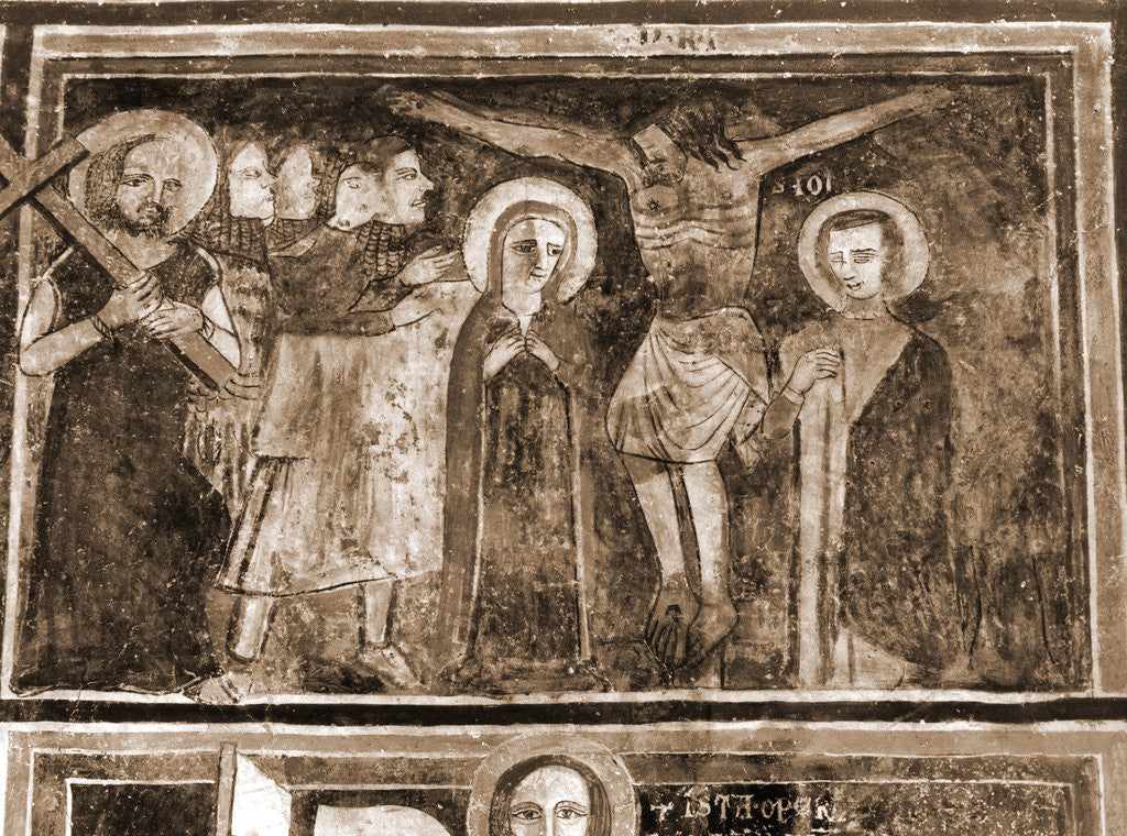 Detail of Abbey church, S. Lucia, Rocca di Cambio, Aquila, Abruzzo by Anonymous