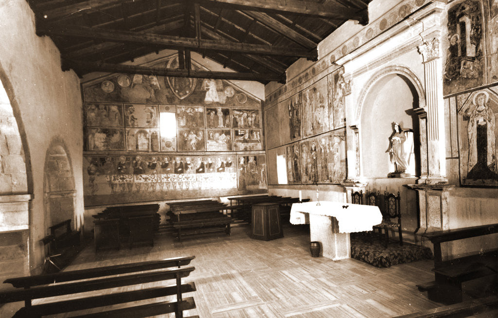 Detail of Abbey church, S. Lucia, Rocca di Cambio, Aquila, Abruzzo by Anonymous