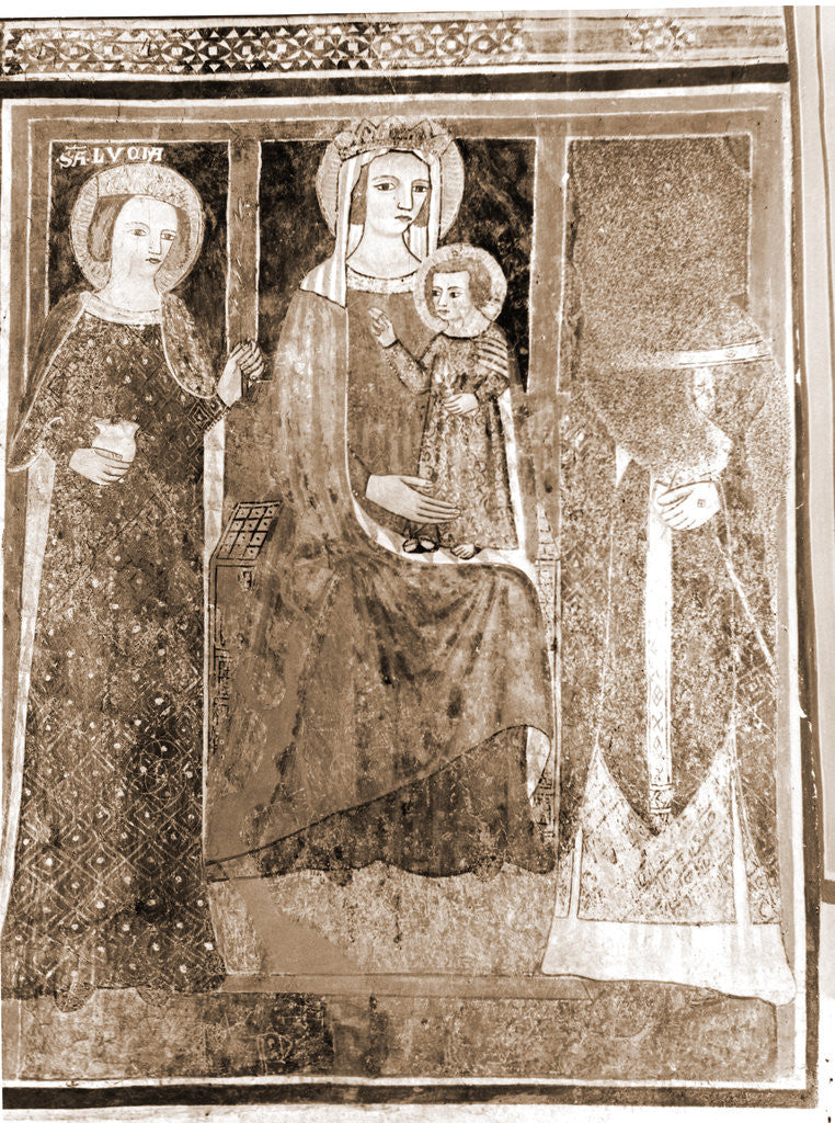 Detail of Abbey church, S. Lucia, Rocca di Cambio, Aquila, Abruzzo by Anonymous