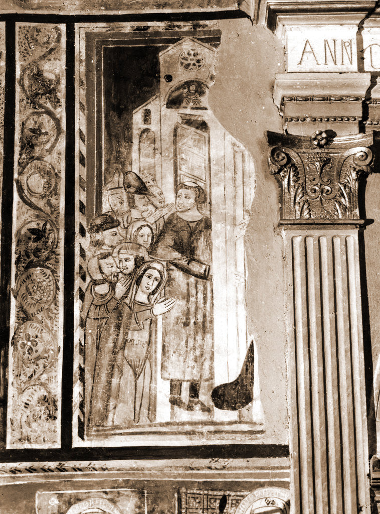 Detail of Abbey church, S. Lucia, Rocca di Cambio, Aquila, Abruzzo by Anonymous