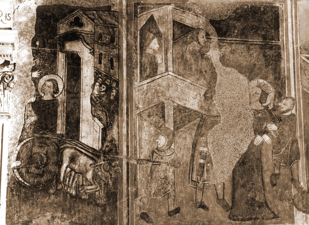 Detail of Abbey church, S. Lucia, Rocca di Cambio, Aquila, Abruzzo by Anonymous