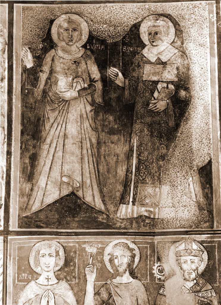 Detail of Abbey church, S. Lucia, Rocca di Cambio, Aquila, Abruzzo by Anonymous