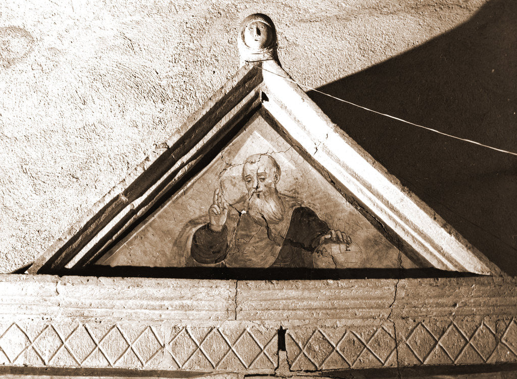 Detail of Abbey church, S. Lucia, Rocca di Cambio, Aquila, Abruzzo by Anonymous