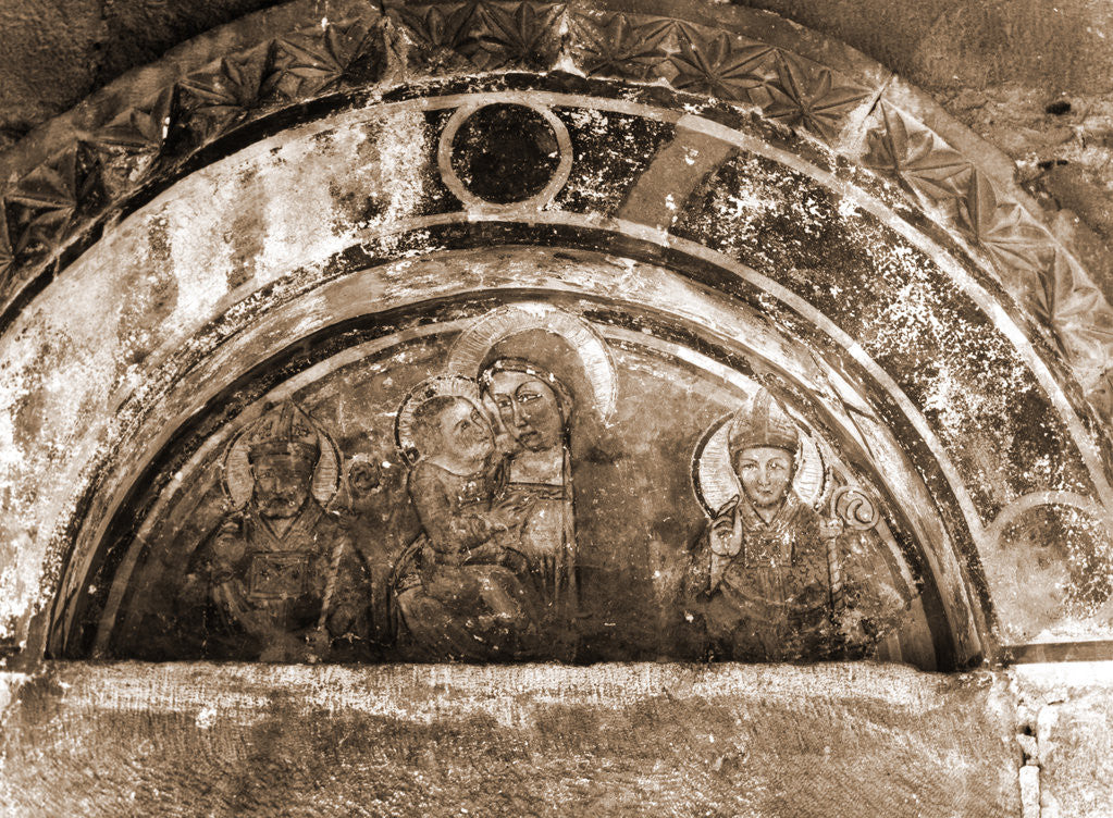 Detail of Parish church, S. Panfilo, Tornimparte, L'Aquila, Abruzzo by Anonymous