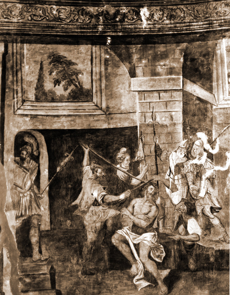 Detail of Parish church, S. Panfilo, Tornimparte, L'Aquila, Abruzzo by Anonymous