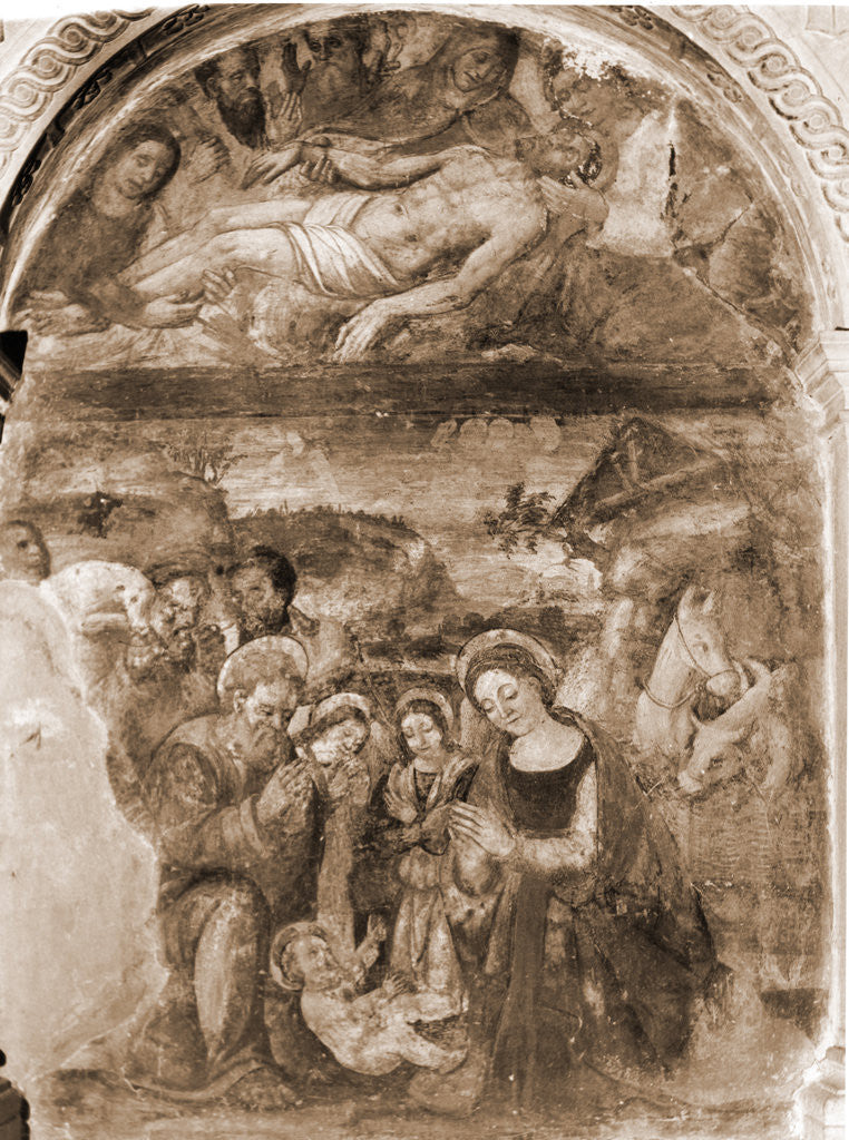 Detail of Parish church, S. Panfilo, Tornimparte, L'Aquila, Abruzzo by Anonymous