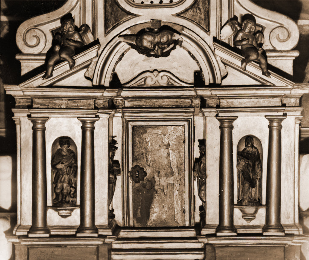 Detail of Parish church, S. Panfilo, Tornimparte, L'Aquila, Abruzzo by Anonymous