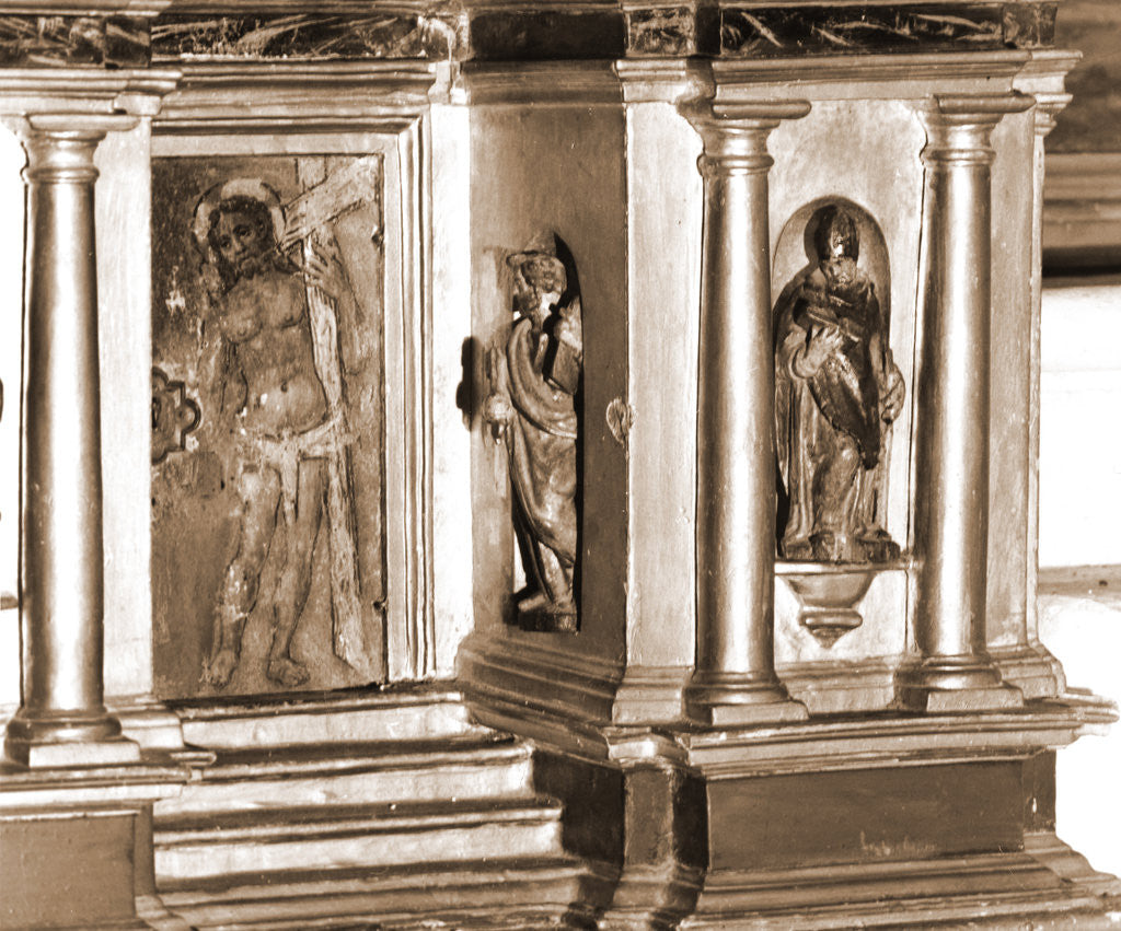 Detail of Parish church, S. Panfilo, Tornimparte, L'Aquila, Abruzzo by Anonymous