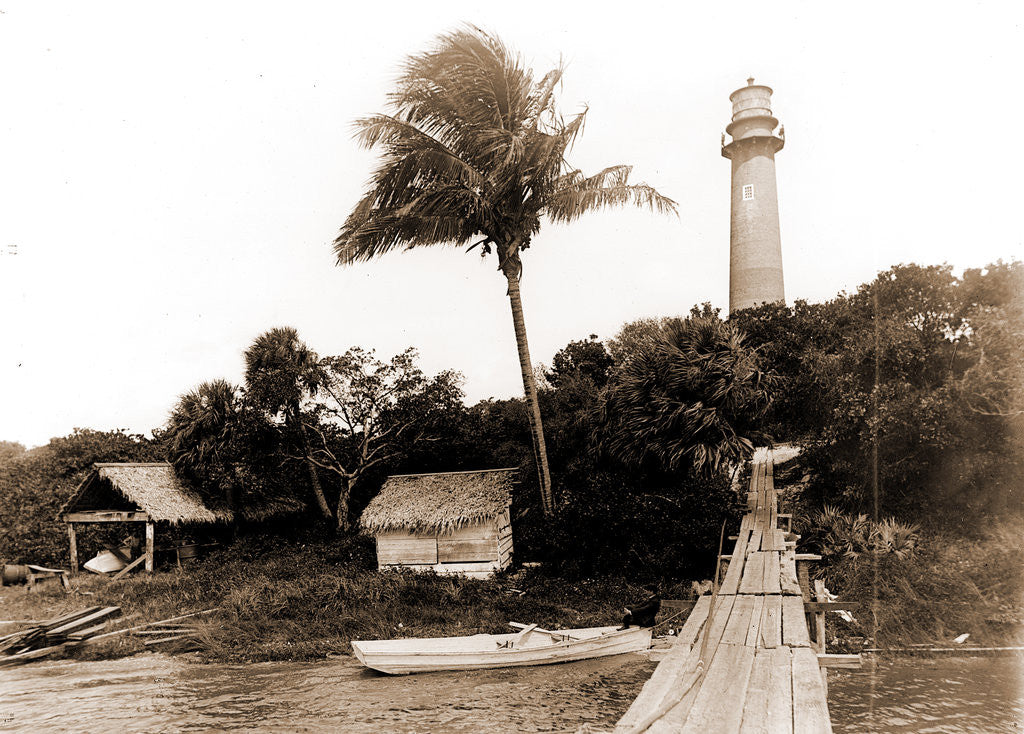 Detail of Jupiter Light, Jackson, Piers & wharves, Lighthouses, United States, Florida, Jupiter Narrows, 1880 by William Henry