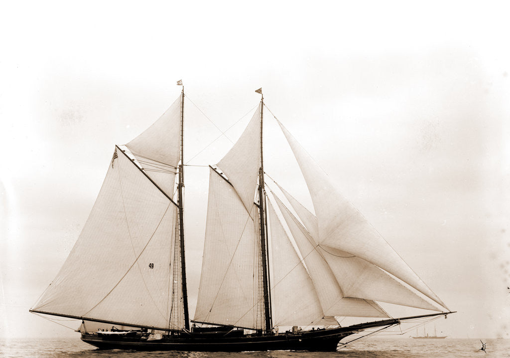 Detail of Columbia (Schooner), 1890 by Anonymous
